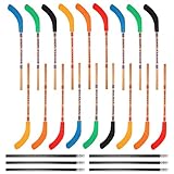 LUTER Matite per Hockey con Gomme, 18pz Matite per Hockey con 6pz Matite Nere Decorazioni per Feste a Tema Hockey Matite a Tema Sport Premio per Studenti