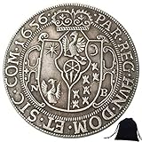 LKTingBax 1656 Moneta Storica intagliata Grande Germania Commemorativa Romana Vecchia Moneta Reichsmark Europe + Borsa KaiKBax - Strumento di insegnamento per bambini per rendere la vita più facile