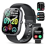 Smartwatch Uomo Donna,1.91" Orologio Smartwatch,con Effettua/Risposta Chiamate,100+ modalità Sportive con Sonno/Cardiofrequenzimetro,SpO2,Fitness Tracker,Contapassi,IP68 Impermeabile Smart Watch