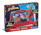 Clementoni Sapientino Travel Quiz Marvel Spiderman-Banchetto con Schede Penna Interattiva, Gioco Educativo 4 Anni, Elettronico Parlante, Made in Italy, Colore Multilingua, 16453