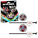 Beyblade X in collaborazione con Transformers, Optimus Prime 4-60P vs. Megatron 4-80B, confezione multipla con 2 trottole e 2 lanciatori, trottole da battaglia per bambini e bambine di 8 anni