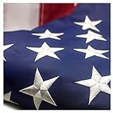 VSVO Bandiera degli Stati Uniti, 9 x 1,5 m, in poliestere pesante, bandiera americana per interni ed esterni, ricamare stelle, strisce cucite, occhielli in ottone bandiere USA