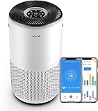 LEVOIT Purificatore d Aria Smart con APP e ALEXA, Depuratore CADR 400m³/h fino a 83m², 24dB Silenziosa, Display PM2.5, Filtro HEPA, Elimina 99.97% di Allergi Polline Polvere Odori per Casa