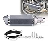 Tubo del Silenziatore di Scarico Moto, Tubo del Silenziatore di Scarico Modificato per Moto da Sporcizia Universale Terminale Scarico Moto Con DD Killer(UN)