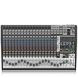 Behringer EURODESK SX2442FX Design a basso rumore Mixer da studio/live a 24 ingressi a 4 bus con preamplificatori microfonici XENYX, equalizzatore britannico e doppio processore Multi-FX