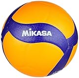 MIKASA Pallone Volley Gara V200W, Unisex Adulto, Blu/Giallo, 5