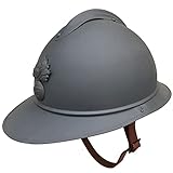 Agashi Casco Adrian Francia M1915, Ww1 Ww2 Retro Esercito Francese Casco Vintage Riproduzione Casco Militare Equipaggiamento Militare Replica Cappelli/a