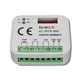 RICEVENTE CANCELLO MULTIFREQUENZA UNIVERSALE BASCULANTE GARAGE SERRANDE LUCI A 2 CANALI DA 7A SUPPORTA OLTRE 250 AUTOMAZIONI ALIMENTAZIONE DA 12 A 30V AC/DC