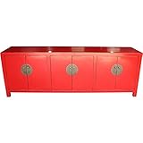 ETNIC ART - Mobile Buffet Grande Color rosso-180x62x42-LW-450