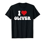 I Love Oliver I Heart Oliver San Valentino Maglietta