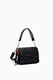 Desigual Accessories Pu Hand Bag, Accessori in Poliuretano Donna, Nero, Taglia Unica