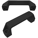 cyclingcolors 2x Maniglia maniglie porta armadio plastica 130 mm uso industriale macchinari, nero