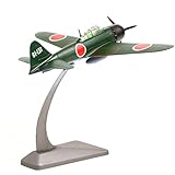 NUOTIE A6M5c - Kit di modellini di aeromobili in metallo pressofuso 1/72 A6M5c JP Nakajima WWII modello vintage con supporto per adulti appassionati militari collezioni o regalo (1942 A6M5c)