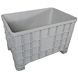 Cassa pallet in plastica (HDPE) 4 piedi, Mis. 1000 L x 635 P x 645 H mm, portata 150 Kg, volume 300 Lt