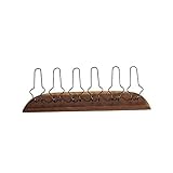 6-slot per Tabacco Da Pipa di Legno Stand/Pipe Portatile Display Del Basamento Del Metallo di Legno Pipe Rack/accessori per il Fumo tubo Staffa di Base per Uffici Famiglie Hotel