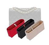 LinerLink Organizer per borse Chanel Jumbo Classic con doppia patta (30 x 19,5 x 10 cm) | organizer per borse fatto a mano, inserto per borse personalizzato, fodera in feltro da 2 mm, modellatore per