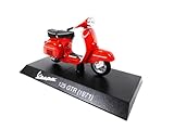 OPO 10 - Collezione Scooter in Miniatura 1/18 Compatibile con Piaggio Vespa 125 GTR Rosso - 1971 - Ves0038