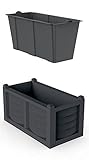 Bama 31966 Kit Arredo, Antracite, 80x42.5x42 cm