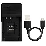 NP-BN1 USB Caricatore per Sony Cyber-shot DSC-T110, DSC-T99, DSC-TF1, DSC-TX30, DSC-TX20, DSC-TX200V, DSC-TX10, DSC-TX9, DSC-TX5, DSC-WX80, DSC-W620, DSC-WX9, DSC-WX150 Fotocamera e Altro