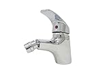 Rubinetto miscelatore bagno bidet casa testa mobile grigio silver basic 8413