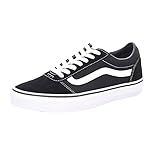 Vans Ward, Sneaker Uomo, Suede Canvas Black White, 43 EU