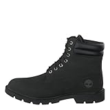 Timberland Uomo 6 Inch WR Basic Stivali, Nero (Black/Nubuck), 43 EU