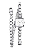 Breil Orologio da donna Pure Watches con cinturino in acciaio, movimento Time Just – 2H al quarzo, Bracciale: Acciaio, Quadrante: Bianco, Taille unique, Bracciale