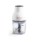 Moulinex DJ5201 Moulinette Essential, 4 Lame Affilate, Trita, Mescola e Sminuzza, Tritatutto, Capacità Recipiente 400 ml, 300 W, Bianco