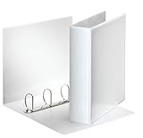 ESSELTE ESSENTIALS panorama binder personalizzabile ad anelli 4-50-D - f.to 22 x 30 cm - Bianco - 49705