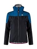 MONTURA PAC MIND JACKET GUSCIO GIACCA DONNA ANTIVENTO E IMPERMABILE IN GORE-TEX - NERO/DEEP BLUE (M)