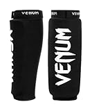 Venum Kontact Shin Guards, Parastinchi Uomo, Nero/Bianco, M