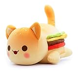 YGMXZL Kawaii Aphmau Peluche Cat,Cibo Gatto plushie Peluche,Patatine Fritte Hamburger Gatto Bambola per Bambini Fan da Raccogliere (Hamburger)