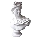 YiYFiT Resina Busto Statua Figurina, 6" 15cm Mitologia Greca Dio Apollo Busto Scultura figurina per la casa Ornamento Ufficio Libreria Decor Schizzo Pratica Fai da Te Arte Regalo-Apollo