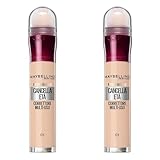 Maybelline New York Correttore Liquido Il Cancella Età, con Bacche di Goji e Haloxyl, Copre Occhiaie e Piccole Rughe, 01 Light, Confezione da 2