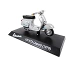 OPO 10 - Collezione Scooter in Miniatura 1/18 Compatibile con Piaggio Vespa 125 ET3 (Giappone) Grigio/Blu - 1976 - Ves0059