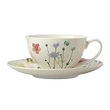 Maxwell & Williams Cup w. Saucer Wildwood Coffee Cup Tea Cup Colourful 400 ml