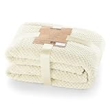 DecoKing Henry - Coperta in microfibra, Pile morbido, Tessuto, Crema (Cream), 70 x 150 cm