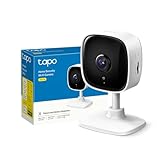 Tapo C100 Telecamera Wi-Fi Interno, Videocamera Sorveglianza FHD, Visione Notturna, Audio Bidirezionale, Notifiche in Tempo Reale del Sensore di Movimento, MicroSD fino a 512GB