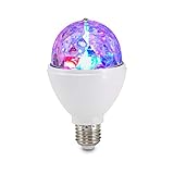 Briloner Leuchten Lampadina LED cambiacolore, luci da discoteca, rotabile, 3 W, adatta a tutte le lampade con montaggio E27, Ø 7.3 x 12.9 cm (D x A)