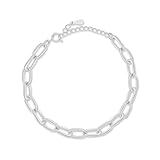 MARLION JEWELS Bracciale da donna con maglie piccole. Bracciale da donna acciaio chirurgico placcato oro/argento per donna, ragazza ideale come regalo (mamma, amiche, compleanno...) Gioielli da donna