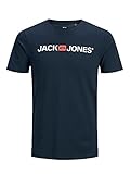 JACK & JONES JJECORP LOGO TEE SS CREW NECK NOOS PLS, T-Shirt Uomo, Blu (Navy Blazer), 3XL