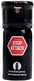 Spray anti-aggressione Stop Attack, 40 ml, la soluzione definitiva per la massima sicurezza, efficace, veloce e deterrente, 4 metri di portata