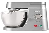 Kenwood KPL9000S Impastatrice Planetaria CHEF XL PRO, Grande Ciotola in acciaio con manici da 6,7L, 3 utensili di miscelazione, Potenza 1700w