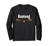 Ghana Kente T Shirt Nome ghanese Boateng Maglia a Manica