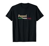 Pagani Città Italiana Retrò Bandiera Italia Maglietta