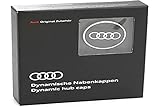 Audi 4M8071006A - Coprimozzo dinamico, 4 pezzi, colore: Nero/Argento