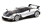 Tarmac T64G-TL014-SL Pagani Huayra BC Grigio Mercurio Argento Scala 1:64 Modellino Auto