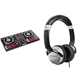 Numark Mixtrack Pro FX + HF125 - Controller DJ a 2 Deck Per Serato DJ con Scheda Audio e 2 Jog Wheel + Cuffie DJ con Filo e Serato DJ Lite