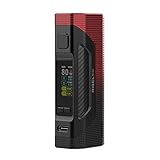 Smok Rigel Mini Mod | Originale Smok 80W sigaretta elettronica 18650 Box Vape 510 filettatura Type-C supporto di ricarica veloce TFV9 Mini Tank (solo Mod) (Black Red)