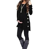 FRAUIT Maglia Lunga Donna Gravidanza Maglie Premaman Donna Magliette Manica Lunga maternità Abbigliamento Pullover Inverno T Shirt Felpe Felpa Premaman Vestaglia Invernale